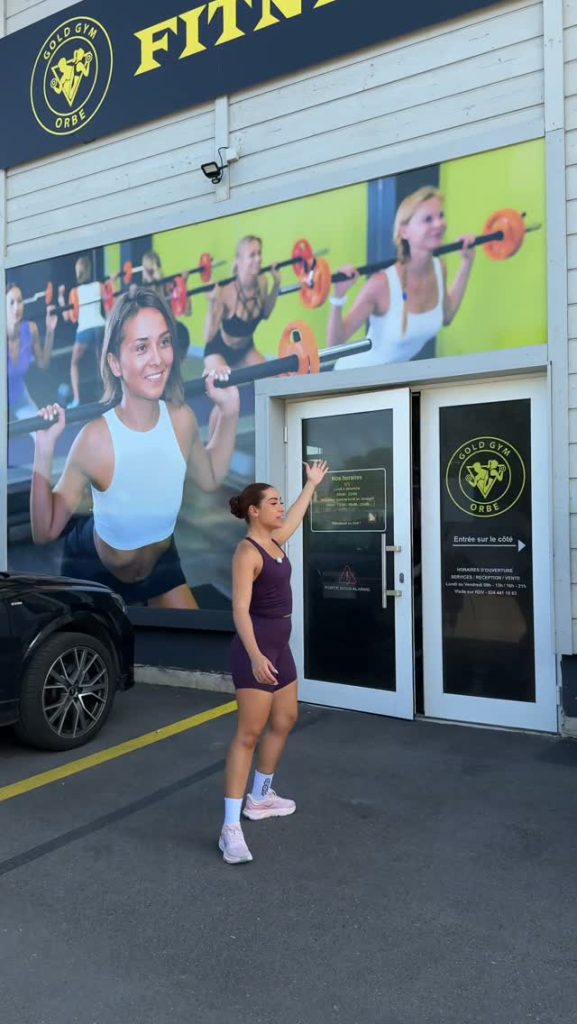 Entrée du club GoldGym Orbe
